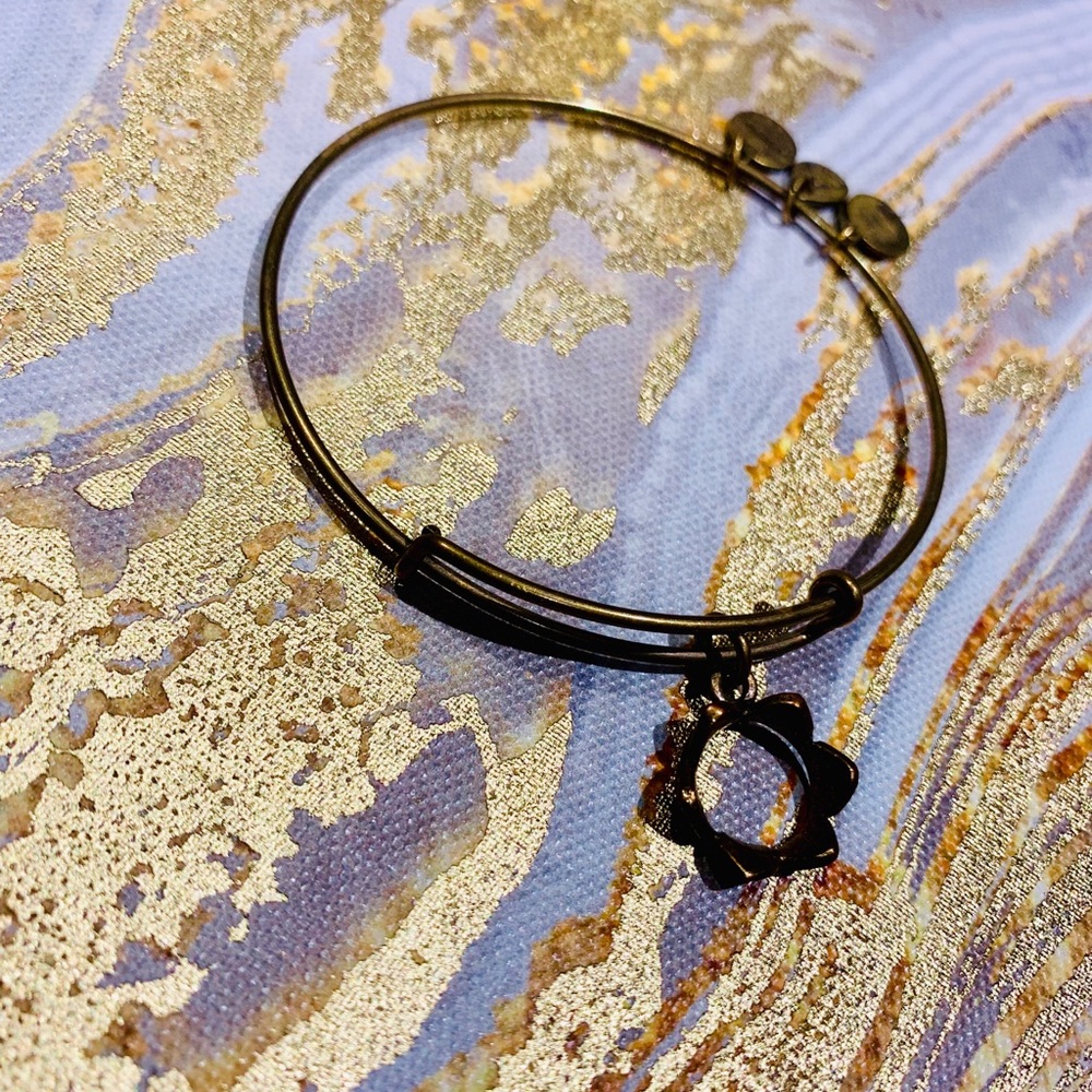 Alex and Ani 'Queens Crown' Charm Bangle